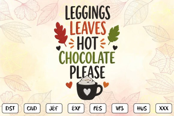 Autumn Hot Cocoa Embroidery Design Review