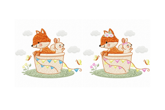 Cute Fox Bunny Basket Embroidery Set Review