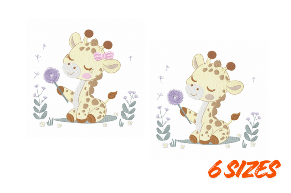 Cute Giraffe Duo Embroidery Design Review