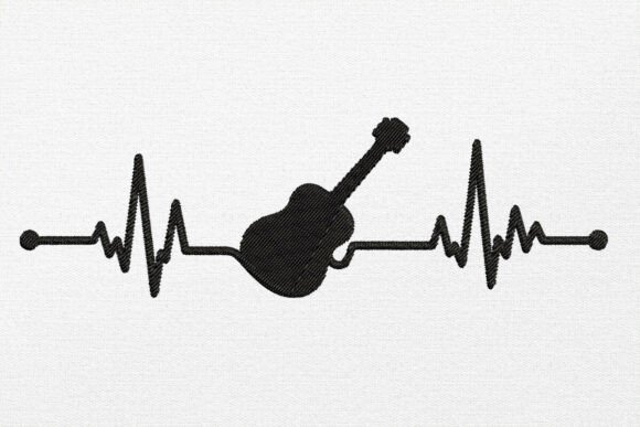 Guitar is My Heartbeat Embroidery Design Review