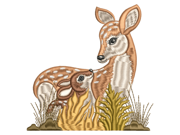 Review: Mother Baby Deer Embroidery Design
