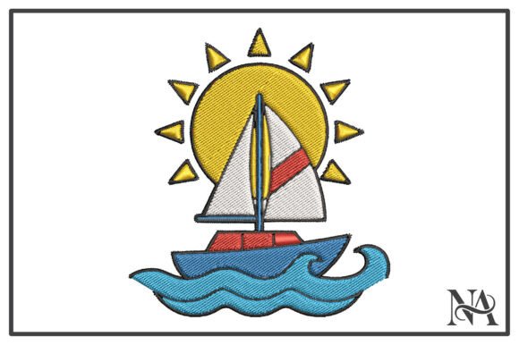 Sailboat and Sun Nautical Embroidery Review